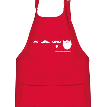 Kuchyňská zástěra Evolution mustache - Dětská zástěra na vaření - Univerzální velikost ( Červená )