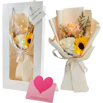 Mýdlo Flamenco Mystique Kytice vonných mýdlových květů s LED osvětlením v dárkové krabičce BUK17ZO