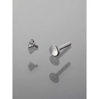 Náušnice Prosperk Náušnice piercing čirý kamínek S5391