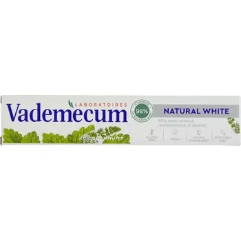 zubní pasta ZUBNÍ PASTA VADEMECUM NATURAL WHITE 75ML