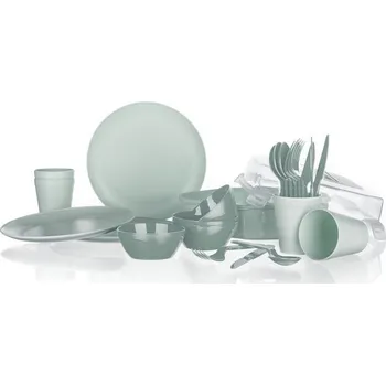 Kempingové nádobí Sada kempinková TRAVEL, 26 ks, mint