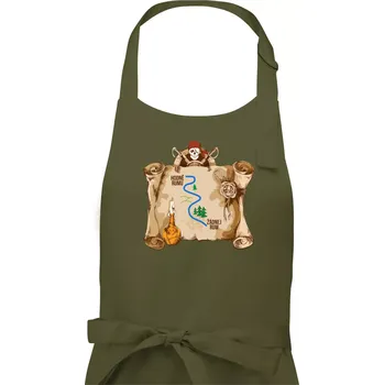 Kuchyňská zástěra Cesta rumu - Dámská zástěra na vaření - Univerzální velikost ( Khaki )