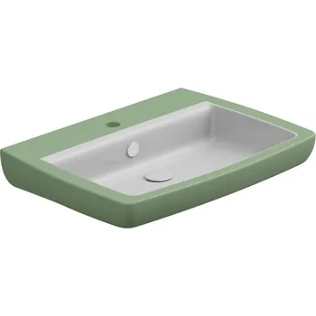 Umyvadlo Umyvadlo Brio 60 keramické, dvoubarevné, 60x45 cm, BRLAV60BI000031