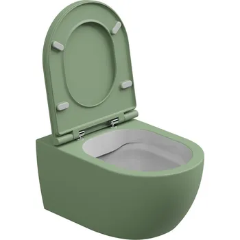 Klozet WC závěsné Like, rimless, dvoubarevné, zadní odpad, LKWCSOBI000031FI