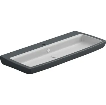 Umyvadlo Brio 105 keramické, dvoubarevné, 105x45 cm, BRLAV105BI000028