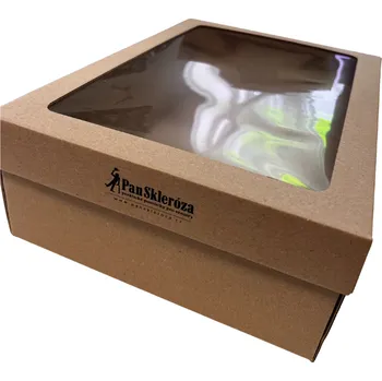 Čepice Prázdná dárková krabice s průhledným víčkem