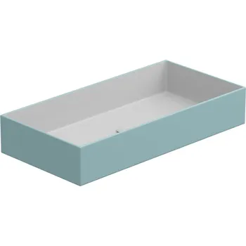 Umyvadlo Umyvadlo na desku Zenith FS 80 keramické, dvoubarevný, 80x40 cm, ZELAVFS80BI000037