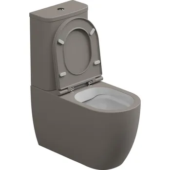 Klozet WC kombi Like, rimless, dvoubarevné, včetně sedátka, LKSETMBLBI000030