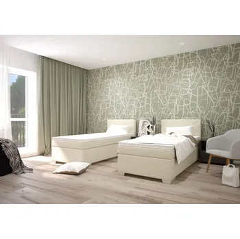 Postel Andy 90x200 cm béžová, matrace studená pěna, vyšší tuhost - VBX3 90x200 cm béžová