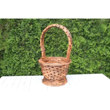 Květináč Dřevěný zahradní květináč, koš.