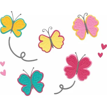 Řezačka papíru Sizzix Motýlci - vyřezávací kovové šablony Thinlits (15ks)