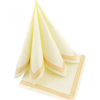 Papírový ubrousek Ubrousky celoroční krémové, 38x38cm, 2-vrstvé