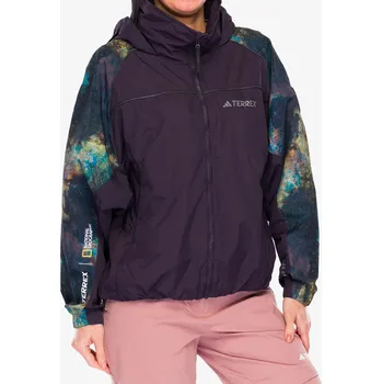 Dámská větrovka Větrovka dámská adidas TERREX National Geographic WIND.RDY Jacket - aurora black