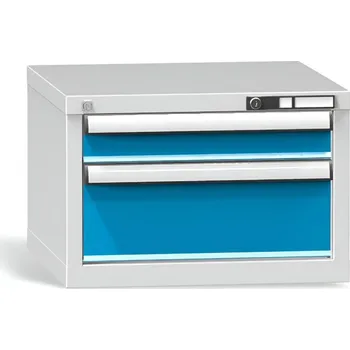 Skříňka na nářadí Dílenský kontejner podvěsný se 2 zásuvkami, modrý #29 CONT D2 SMALL BLUE NW