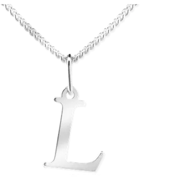 Náhrdelník Yoowey Přívěsek s řetízkem stříbrný písmeno KO1084_CU035_45