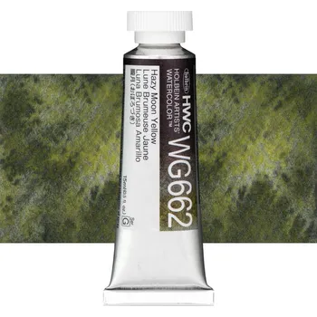 Vodová barva Akvarelová barva Holbein Granulating 15 ml - Hazy Moon Yellow