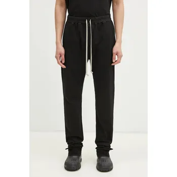 Bavlněné tepláky Rick Owens Berlin Drawstring černá barva, DU01E3392.RIG, XL, 99X