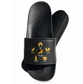 Pánské pantofle Bastard Pivní obvody pantofle Black