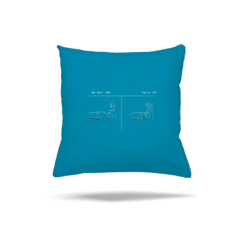 Polštář Bastard Má dáti dal polštář Blue Turquoise