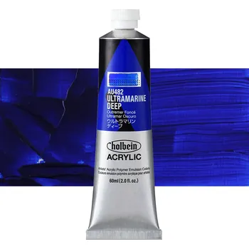 Vodová barva Akrylová barva Holbein Heavy Body - Ultramarine Deep Balení: 60 ml