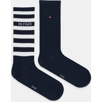 Pánské ponožky Ponožky Tommy Hilfiger 2-pack 701236735 námořnická modř 59X, vel. 43/46