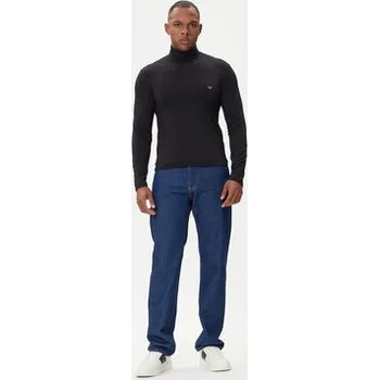 Pánský svetr Emporio Armani Underwear Rolák EM000388 AF14988 UC001 Černá Slim Fit L