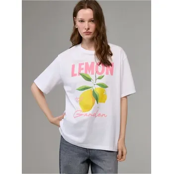 Dámské tričko Tričko s potiskem - M - House - bílý - 276EB-00X