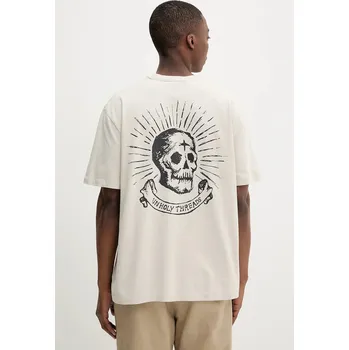 Pánské tričko Bavlněné tričko The Ragged Priest RPSS252056JS béžová 01A, vel. S