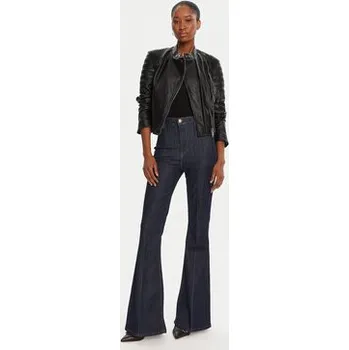 Dámská bunda Guess Bunda z imitace kůže W5YL19 WHDS0 Černá Regular Fit L