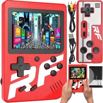 Herní konzole MINI HERNÍ KONZOLE RETRO PŘENOSNÁ 400 HER 8/16 BIT 3"