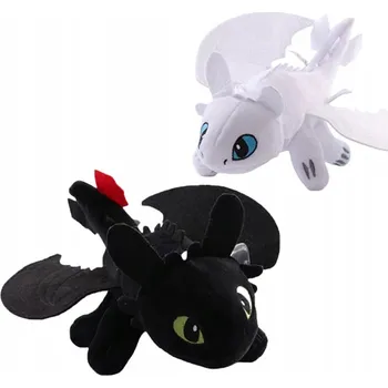 plyšák Plyšák BEZZUBKA + BĚSKA Jak vycvičit draka plyšák cca 35 cm 2 kusy