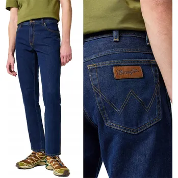 Pánské džíny Wrangler TEXAS pánské džíny rovného střihu velikost 35/30