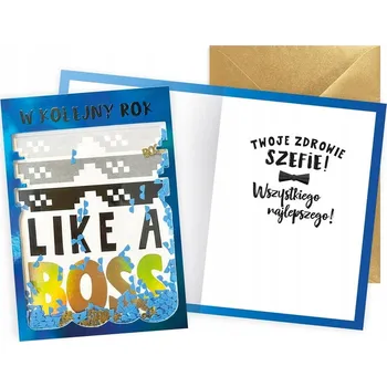 Obraz PŘÁNÍ S KONFETAMI. NAROZENINY (LIKE A BOSS) KNF-047