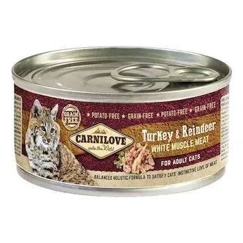 Krmivo pro kočku Konzerva Carnilove WMM Turkey & Reindeer for Adult Cats 100g