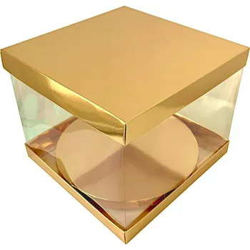 Dárková krabice na dort s vysokým balením 30x30x25 cm