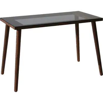 Psací stůl Psací stůl COZY z masivu ořech/sklo