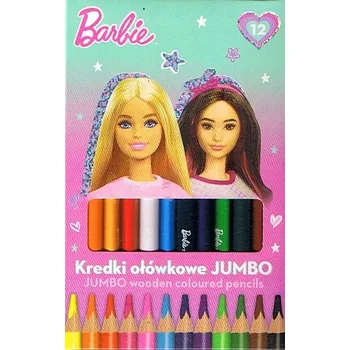 Kresba Pastelky trojúhelníkové Jumbo 12 barev Barbie