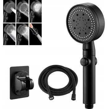 Sprchová hlavice Sprchová Sprchová Hlavice Zandor černá, 5 funkcí, úsporná