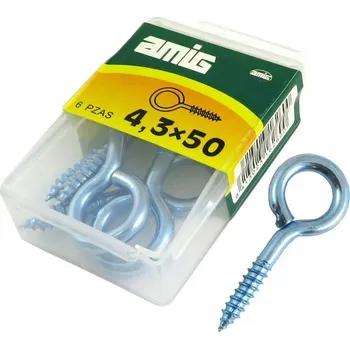 Vrták Šrouby do dřeva Amig 4,3 x 50 mm, balení 6 ks