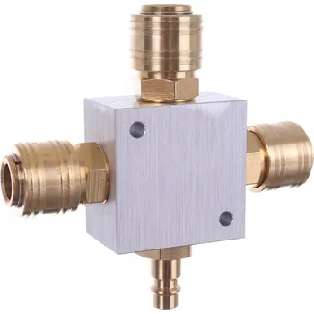 Příslušenství ke kompresoru Rozdělovací kostka 1/2" + 3x rychlospojka + zástrčka