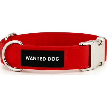 Obojek pro psa Wanted Dog Obojek pro psa - červená Velikost: M, Typ spony: Plastová, Vodítko ve stejném designu: Žádné