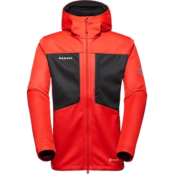 Mammut Mammut Ultimate VIII SO Hooded Jacket Men Barva - Velikost: Červená - L