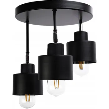 Stropní svítidlo přisazené Adviti 60 W patice E27 černé