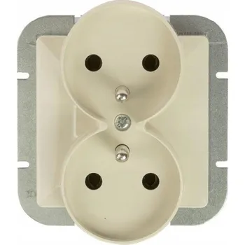 Elektrická zásuvka Elektrická Zásuvka nástěnná Abex šedá