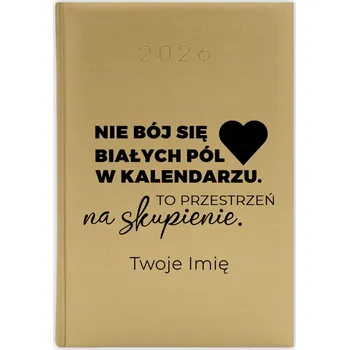 Kalendář Knižní kalendář 2026 A5 zlatý