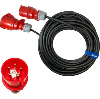 Napájecí kabel Hilark jednoduchý Prodlužovací Kabel do zahrady 2 m 1 ks černý