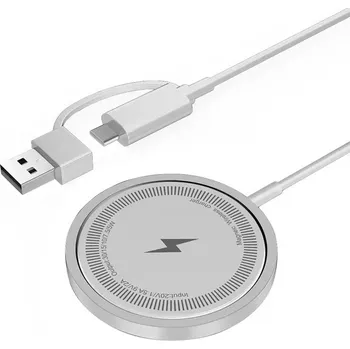 Příslušenství k chytrým hodinkám Enem MagSafe bezdrátová nabíječka 30W s USB-C/USB-A konektorem Barva: Bílá IR-MGSN-02