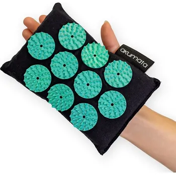 Masáž Akumata Mini – malá akupresurní podložka černá a mátová