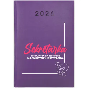 Kalendář Knihový kalendář 2026 A5 fialový