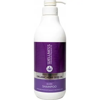 Šampon WELLNESS Silver šampon neutralizující žluté odstíny pro blond vlasy 1000 ml